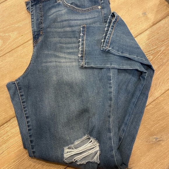 Frayed Jeans High Rise Skinny in 32 - Picture 3 of 5